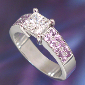 Pink diamond engagement rings canada